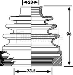 Borg & Beck BCB6222 - Paljekumi, vetoakseli inparts.fi