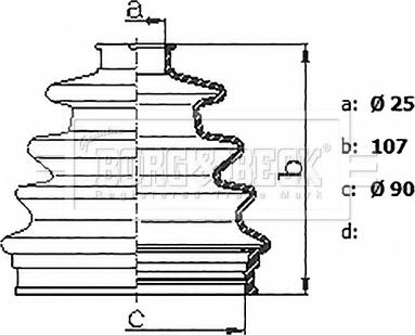 Borg & Beck BCB6227R - Paljekumi, vetoakseli inparts.fi