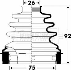 Borg & Beck BCB2906 - Paljekumi, vetoakseli inparts.fi