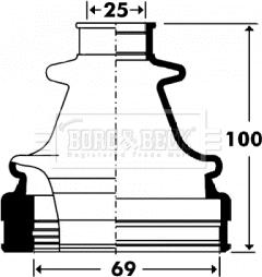 Borg & Beck BCB2902 - Paljekumi, vetoakseli inparts.fi