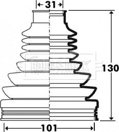 Borg & Beck BCB2907 - Paljekumi, vetoakseli inparts.fi