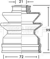 Borg & Beck BCB2484 - Paljekumi, vetoakseli inparts.fi