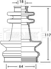 Borg & Beck BCB2597 - Paljekumi, vetoakseli inparts.fi