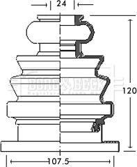 Borg & Beck BCB2682 - Paljekumi, vetoakseli inparts.fi