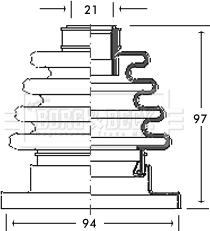 Borg & Beck BCB2674 - Paljekumi, vetoakseli inparts.fi