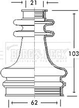 Borg & Beck BCB2670 - Paljekumi, vetoakseli inparts.fi