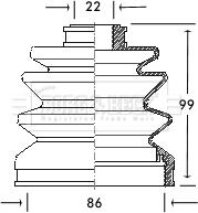 Borg & Beck BCB2062 - Paljekumi, vetoakseli inparts.fi