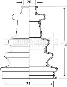 Borg & Beck BCB2080 - Paljekumi, vetoakseli inparts.fi