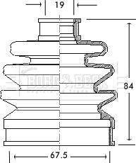 Borg & Beck BCB2072 - Paljekumi, vetoakseli inparts.fi