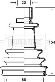 Borg & Beck BCB2115 - Paljekumi, vetoakseli inparts.fi