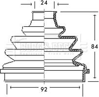 Borg & Beck BCB2138 - Paljekumi, vetoakseli inparts.fi