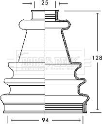 Borg & Beck BCB2170 - Paljekumi, vetoakseli inparts.fi