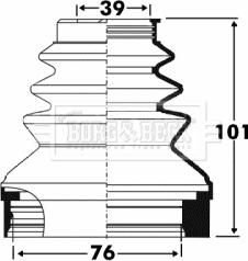 Borg & Beck BCB2890 - Paljekumi, vetoakseli inparts.fi