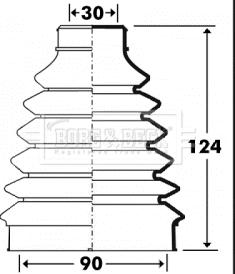 Borg & Beck BCB2898 - Paljekumi, vetoakseli inparts.fi