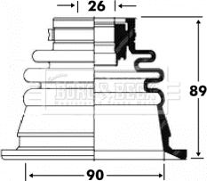 Borg & Beck BCB2848 - Paljekumi, vetoakseli inparts.fi