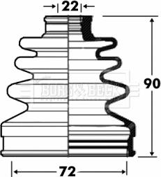 Borg & Beck BCB2842 - Paljekumi, vetoakseli inparts.fi