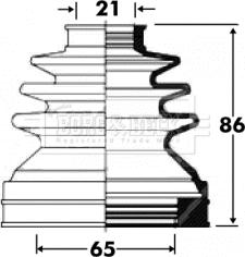 Borg & Beck BCB2850 - Paljekumi, vetoakseli inparts.fi