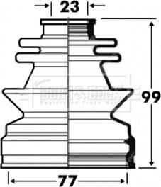 Borg & Beck BCB2851 - Paljekumi, vetoakseli inparts.fi