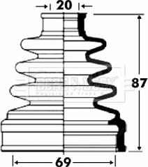 Borg & Beck BCB2858 - Paljekumi, vetoakseli inparts.fi