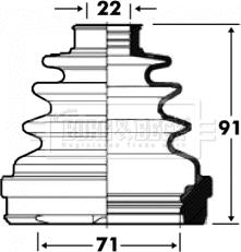 Borg & Beck BCB2853 - Paljekumi, vetoakseli inparts.fi