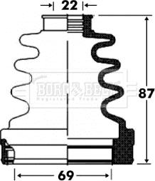 Borg & Beck BCB2863 - Paljekumi, vetoakseli inparts.fi