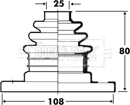 Borg & Beck BCB2810 - Paljekumi, vetoakseli inparts.fi