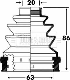 Borg & Beck BCB2817 - Paljekumi, vetoakseli inparts.fi