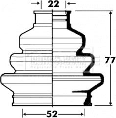 Borg & Beck BCB2884 - Paljekumi, vetoakseli inparts.fi