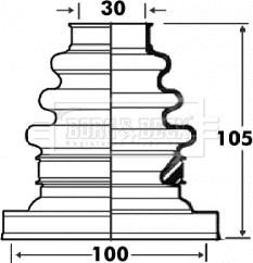 Borg & Beck BCB2883 - Paljekumi, vetoakseli inparts.fi