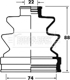 Borg & Beck BCB2825 - Paljekumi, vetoakseli inparts.fi