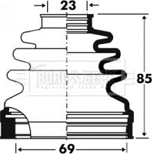 Borg & Beck BCB2879 - Paljekumi, vetoakseli inparts.fi