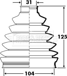 Borg & Beck BCB2395 - Paljekumi, vetoakseli inparts.fi