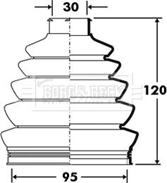 Borg & Beck BCB2393 - Paljekumi, vetoakseli inparts.fi