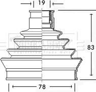 Borg & Beck BCB2344 - Paljekumi, vetoakseli inparts.fi