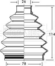 Borg & Beck BCB2347R - Paljekumi, vetoakseli inparts.fi