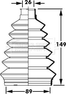 Borg & Beck BCB2367 - Paljekumi, vetoakseli inparts.fi