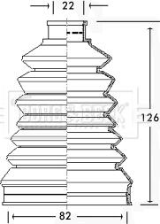 Borg & Beck BCB2319 - Paljekumi, vetoakseli inparts.fi