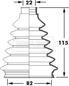 Borg & Beck BCB2381 - Paljekumi, vetoakseli inparts.fi