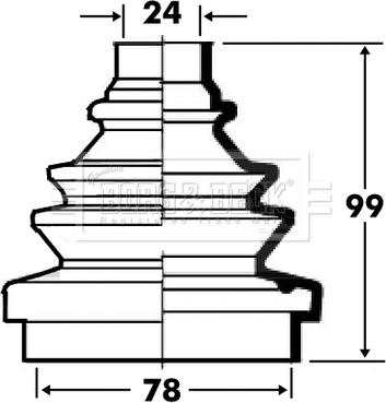 Borg & Beck BCB2334 - Paljekumi, vetoakseli inparts.fi