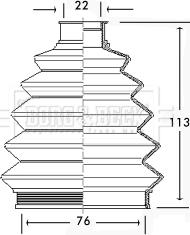 Borg & Beck BCB2335 - Paljekumi, vetoakseli inparts.fi