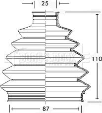 Borg & Beck BCB2336 - Paljekumi, vetoakseli inparts.fi