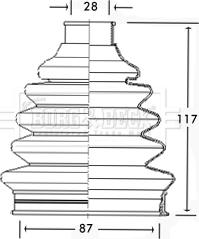 Borg & Beck BCB2331 - Paljekumi, vetoakseli inparts.fi