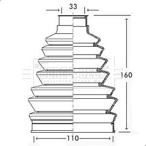 Borg & Beck BCB2324 - Paljekumi, vetoakseli inparts.fi