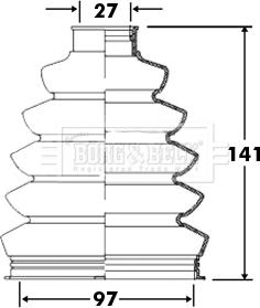 Borg & Beck BCB2372 - Paljekumi, vetoakseli inparts.fi