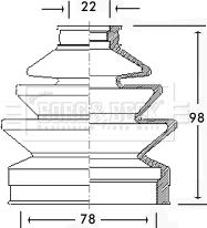 Borg & Beck BCB2292 - Paljekumi, vetoakseli inparts.fi