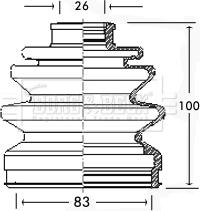 Borg & Beck BCB2268 - Paljekumi, vetoakseli inparts.fi