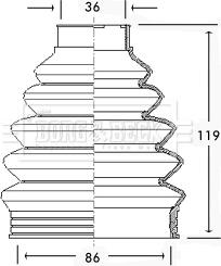 Borg & Beck BCB2280 - Paljekumi, vetoakseli inparts.fi