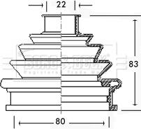 Borg & Beck BCB2239 - Paljekumi, vetoakseli inparts.fi