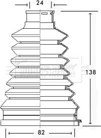 Borg & Beck BCB2226 - Paljekumi, vetoakseli inparts.fi