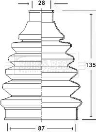 Borg & Beck BCB2223 - Paljekumi, vetoakseli inparts.fi